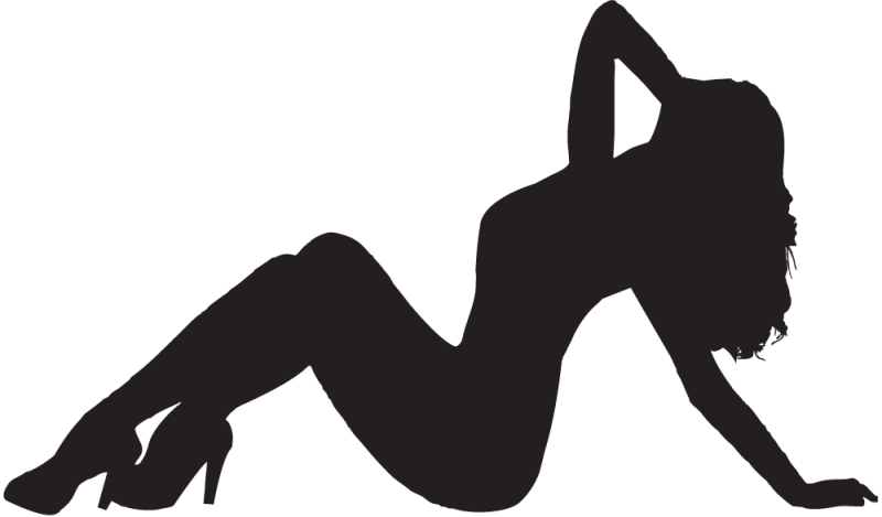 Silhouette Femme Sexy Autocollants Stickers