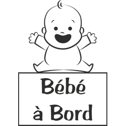 Sticker Bébé à Bord Baby - ref.12091