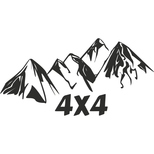 Modèle D'autocollants De Voiture 4x4 Logo D'insigne Extérieur D'aventure De  Montagne