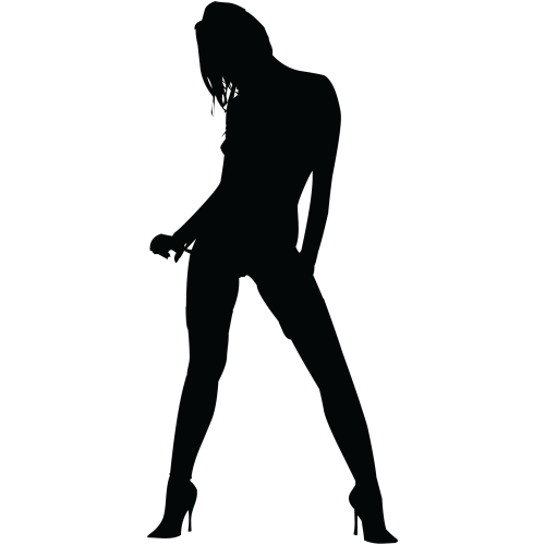 Silhouette Femme Sexy 20 Ref7061 Autocollants Stickers 