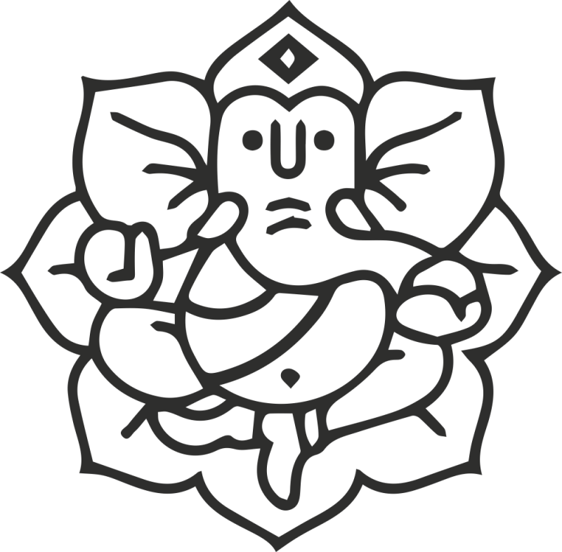 Sticker Symbole Ganesh 6 - ref.11211 | Autocollants-Stickers