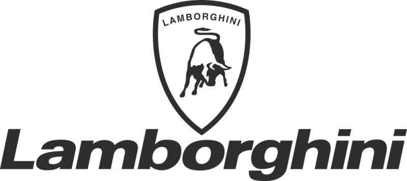 Sticker Lamborghini  Logo  ref 11716 Autocollants Stickers