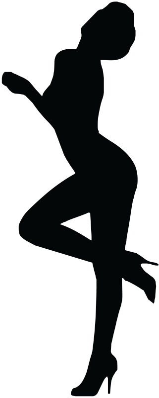 Silhouette Femme Sexy 19 Ref7060 Autocollants Stickers 