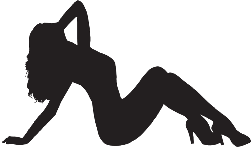 Silhouette Femme Sexy 23 Ref 7064 Autocollants Stickers